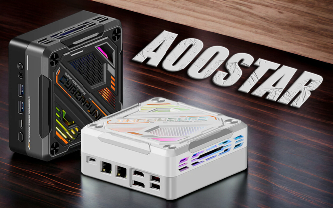AOOSTAR GOD57 - tani mini komputer w cyberpunkowym stylu. Na pokładzie układ AMD z serii Lucienne-U oraz 32 GB RAM [1]