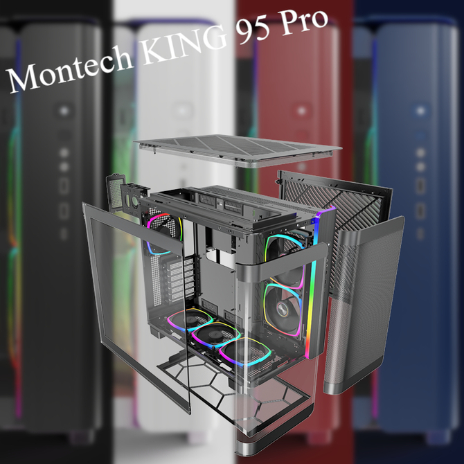 Montech KING 95 i KING 95 Pro - premiera nowych obudów dla entuzjastów PC. Wyglądają jak kopia produktów Lian Li [2]