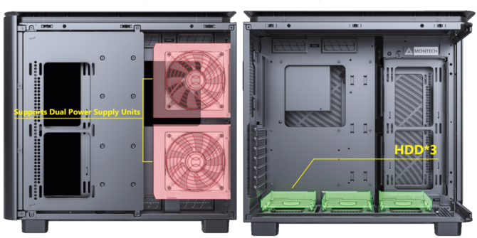 Montech KING 95 i KING 95 Pro - premiera nowych obudów dla entuzjastów PC. Wyglądają jak kopia produktów Lian Li [3]