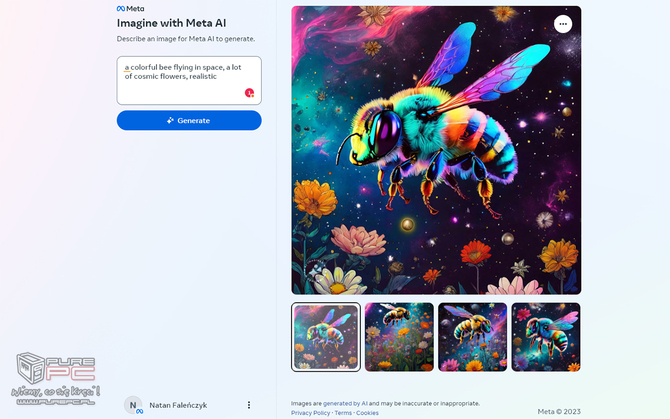 Meta wprowadza nowy generator obrazów. Prawdziwa konkurencja dla DALL-E 3 i Midjourney, która w dodatku jest darmowa [2]