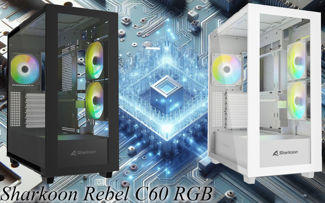 Sharkoon Rebel C60 RGB - prezentacja nowej obudowy komputerowej stawiającej na minimalistyczny design [1]