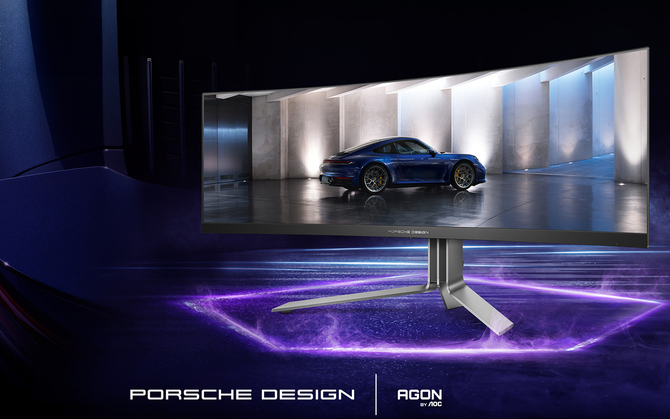 Porsche Design AOC AGON PRO PD49 - zakrzywiony monitor dla graczy z panelem QD-OLED oraz 240 Hz odświeżaniem [1]