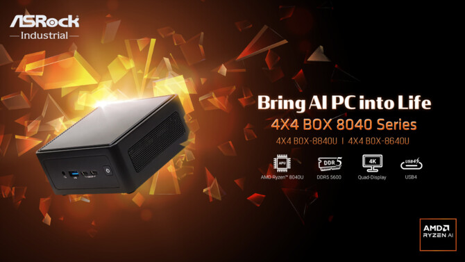 ASRock Industrial 4x4 BOX 8040 Series - nowe Mini-PC z procesorami AMD Hawk Point [1]