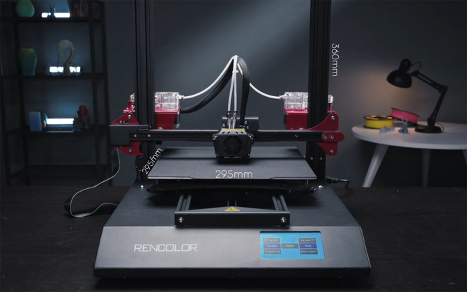 Rencolor 6-Color 3D Printer - drukarka 3D, która korzysta z dwóch filamentów naraz. Wielokolorowe wydruki o różnej konfiguracji [12]