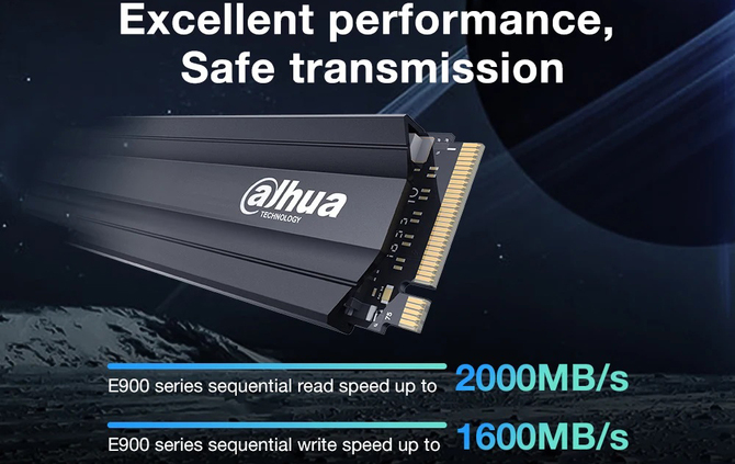 Dahua E900 - przystępne cenowo nośniki M.2 NVMe w czterech wersjach pojemnościowych [1]
