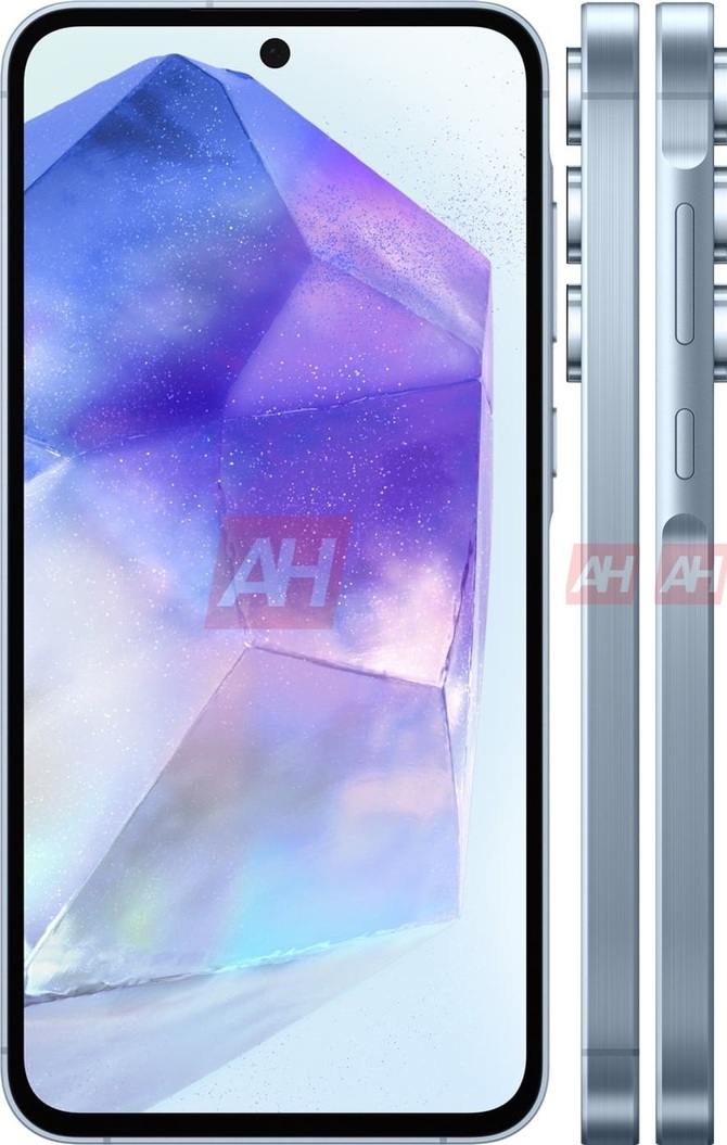 Samsung Galaxy A55 5G - wyciekły oficjalne rendery smartfona. Model wyróżnia się oryginalną ramką [3]