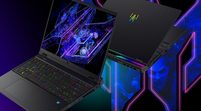 Acer Predator Helios 18, Predator Helios Neo 18 oraz Nitro 17 - laptopy do gier z Intel Raptor Lake-HX Refresh i GeForce RTX 4000 [1]