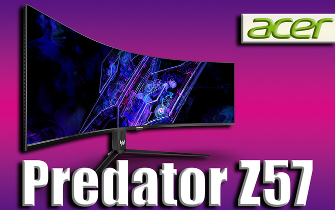 Acer Predator Z57, X34 V3, X39, X34 X - nowe gamingowe monitory. Flagowy jest rywalem modelu Samsung Odyssey Neo G9 [1]