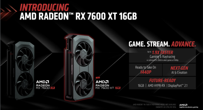 AMD Radeon RX 7600 XT - oficjalna prezentacja karty graficznej RDNA 3. Prawie to samo co Radeon RX 7600 [1]