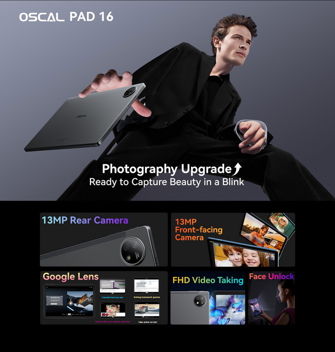 Tablet Ocal Pad 16 w gorącej promocji! Podstawowa wersja 8/256 GB dostępna za 150 USD [4]