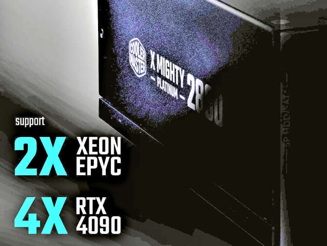Cooler Master X Mighty Platinum 2800 i Mighty Platinum 2000 - zasilacze, które są w stanie obsłużyć kilka topowych GPU naraz [3]