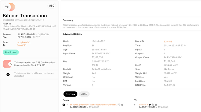 Na portfel Satoshiego Nakamoto trafiło 26,9 bitcoinów. Prezent od bogacza, a może wielki powrót autora kryptowaluty? [2]