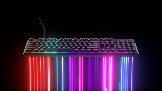 Corsair K55 Core - niedroga, imitująca mechanika klawiatura z personalizowanym 10-strefowym podświetleniem RGB [1]