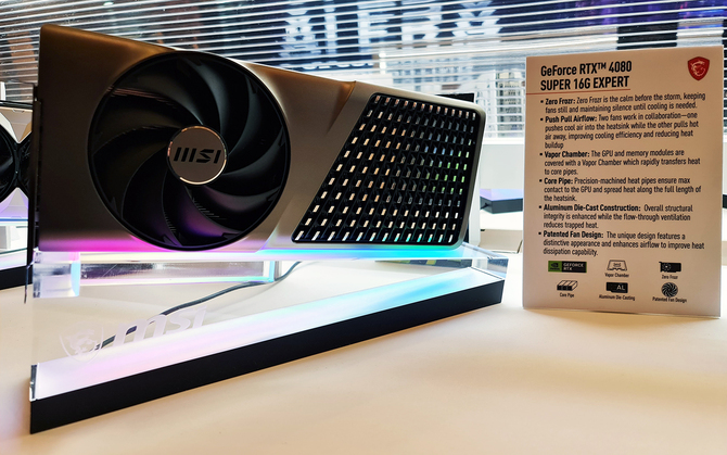 MSI GeForce RTX 4080 SUPER 16G EXPERT - niereferencyjny model karty graficznej wprost z targów CES 2024 [3]