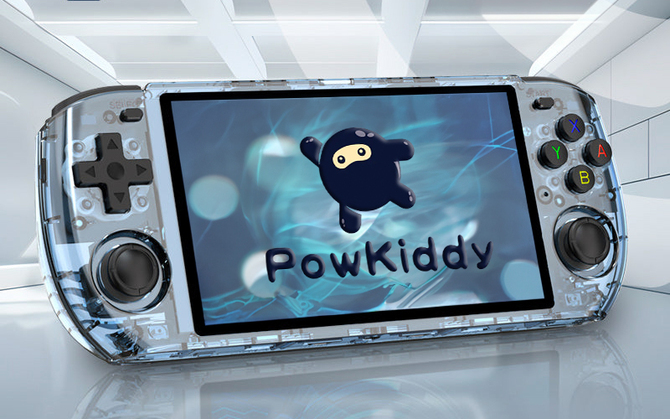 Powkiddy RGB10Max3 is another handheld for retro gaming.  Transparent housing, IPS screen and a decent price