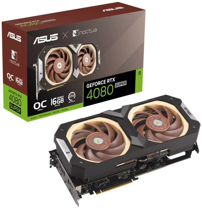 ASUS GeForce RTX 4080 SUPER Noctua OC Edition - zapowiedziano kolejną kartę graficzną z systemem chłodzenia znanej firmy [6]