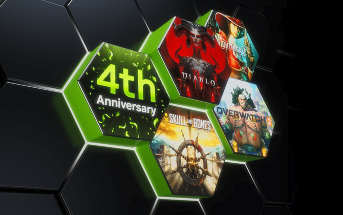NVIDIA GeForce Now świętuje czwarte urodziny. Do gamy gier dołączy 27 tytułów, w tym m.in. Diablo IV [1]