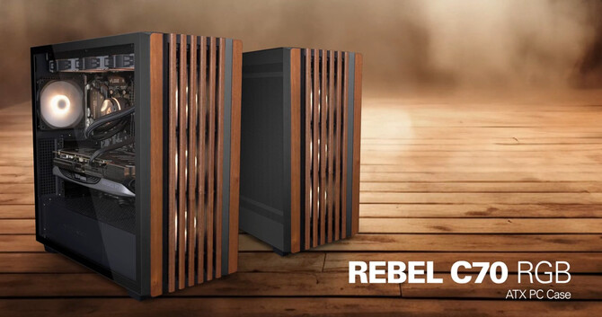 Sharkoon Rebel C70G RGB - nowa obudowa ATX mid-tower z drewnianymi elementami na froncie [1]