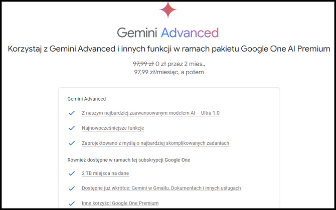 Google Bard - chatbot przekształca się w Gemini. Pełnia możliwości została ukryta za ścianą subskrypcji [2]