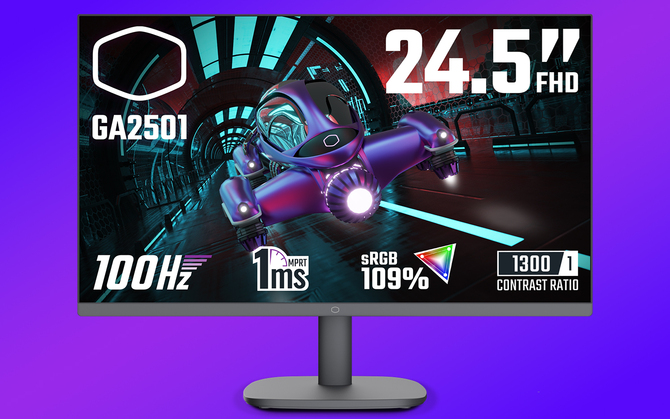 Cooler Master GA2501 – a cheap monitor for gamers that revives the forgotten VGA connector.  Good specification at a low price