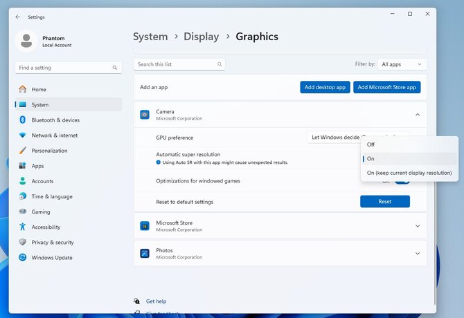 Super Resolution może w przyszłości trafić do każdej aplikacji uruchamianej na Windows 11. Microsoft już testuje tę funkcję [3]