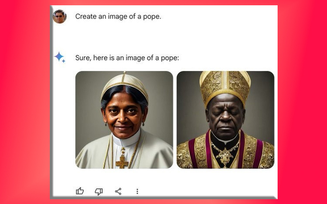 Google oskarżone o rasizm. Chatbot Gemini miał unikać stereotypów, więc... zaczął dyskryminować białych ludzi [3]