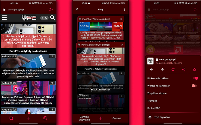 Opera GX - mobilna wersja przeglądarki internetowej otrzymuje funkcję GX Mods. Nadchodzi personalizacja na nowym poziomie [9]