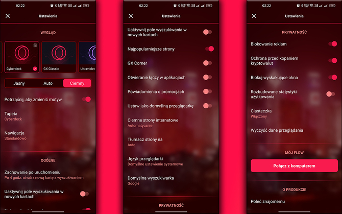 Opera GX - mobilna wersja przeglądarki internetowej otrzymuje funkcję GX Mods. Nadchodzi personalizacja na nowym poziomie [10]