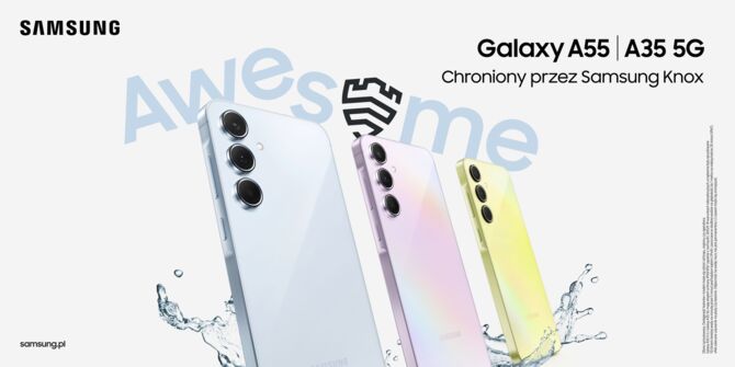 Samsung Galaxy A55 5G i Galaxy A35 5G - premiera smartfonów. Producent zachęca do zakupu atrakcyjną ofertą przedsprzedażową [1]