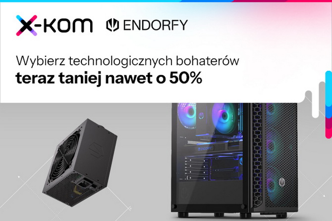 Niższe ceny na dyski SSD, karty graficzne, zasilacze, obudowy i laptopy. Specjalna promocja na sprzęt Lexar i Endorfy [nc1]