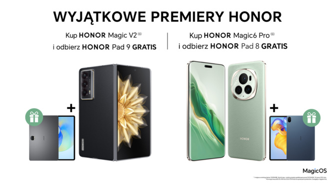 HONOR Magic6 Pro i Magic V2 - flagowe smartfony trafiają do polskich sklepów. Znamy ceny oraz ofertę przedsprzedażową [1]