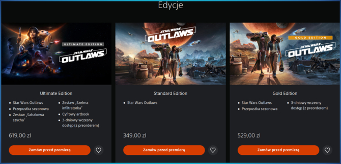 Star Wars: Outlaws - nowy zwiastun, data premiery i początek pre-orderów. Kosmiczne ceny za szybszy dostęp na konsolach [3]