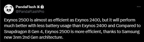 Samsung Exynos 2500 ma zaskoczyć wysoką wydajnością energetyczną. Chip dla Galaxy S25 zapowiada się coraz lepiej [1]