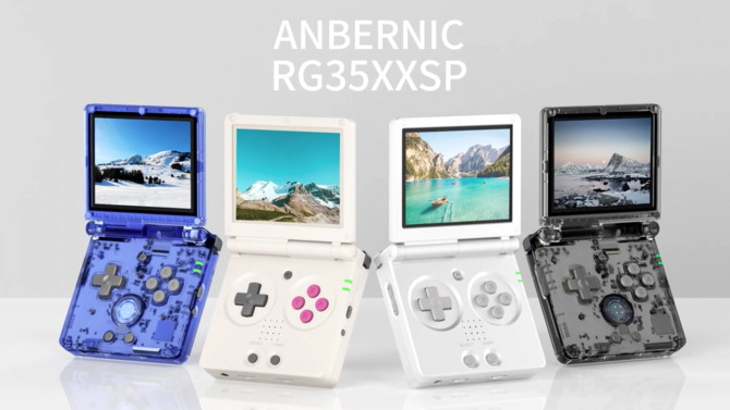 Anbernic RG35XXSP - nadchodzi handheld do retro gier, który wygląda jak Nintendo Game Boy Advance SP  [1]