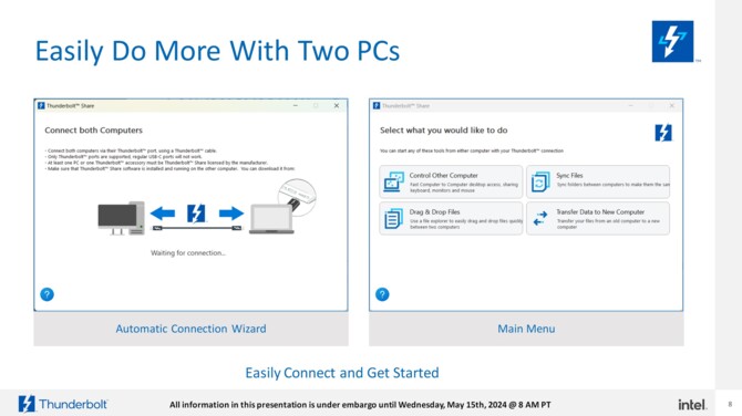 Intel Thunderbolt Share - nowa funkcjonalność pozwoli korzystać z dwóch komputerów niczym z jednego zestawu PC [3]