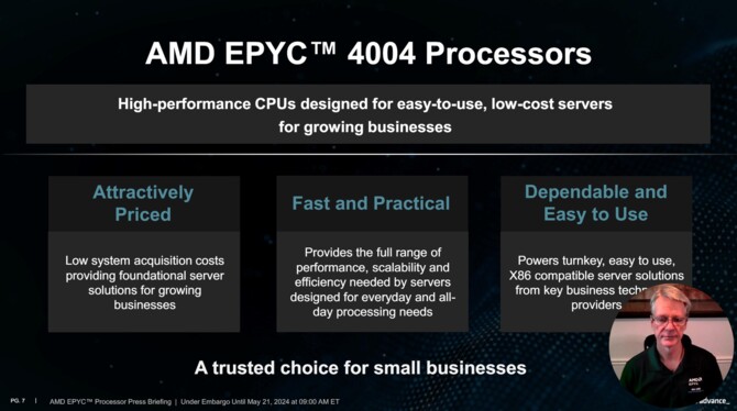 AMD EPYC 4004 - nowa seria procesorów Zen 4, przygotowana z myślą m.in. o niewielkich serwerach i twórcach treści [2]