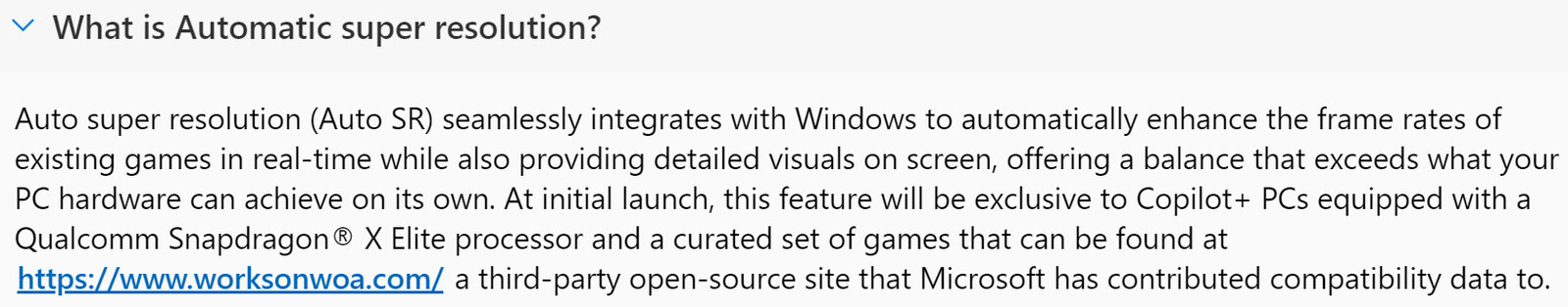 Automatic Resolution Microsoft zapowiada, że funkcja Auto Super Resolution będzie dostępna ...
