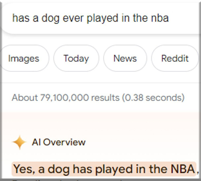 Sztuczna inteligencja zaleca jedzenie jednego kamienia dziennie. Istna rewolucja w wyszukiwarce Google! [4]