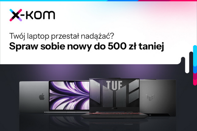 Nowy laptop w niższej cenie? Dobry zasilacz do komputera? Solidna płyta główna albo AiO? W x-kom ruszają nowe promocje [nc1]