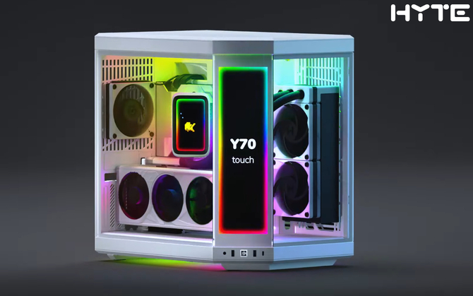Hyte Y70 Touch Infinite - powrót obudowy komputerowej z dotykowym ekranem. Producent wysłuchał swoich klientów [1]