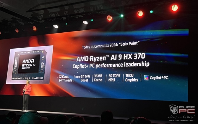 AMD Ryzen AI 9 HX 370 oraz Ryzen AI 9 365 - Zapowiedź procesorów Strix dla laptopów. Zen 5, XDNA 2 i RDNA 3.5 na pokładzie [nc1]