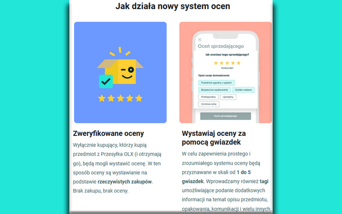 Na OLX wkroczył nowy system ocen. Działania podjęte przez UOKiK zaowocowały świetnym rezultatem [2]