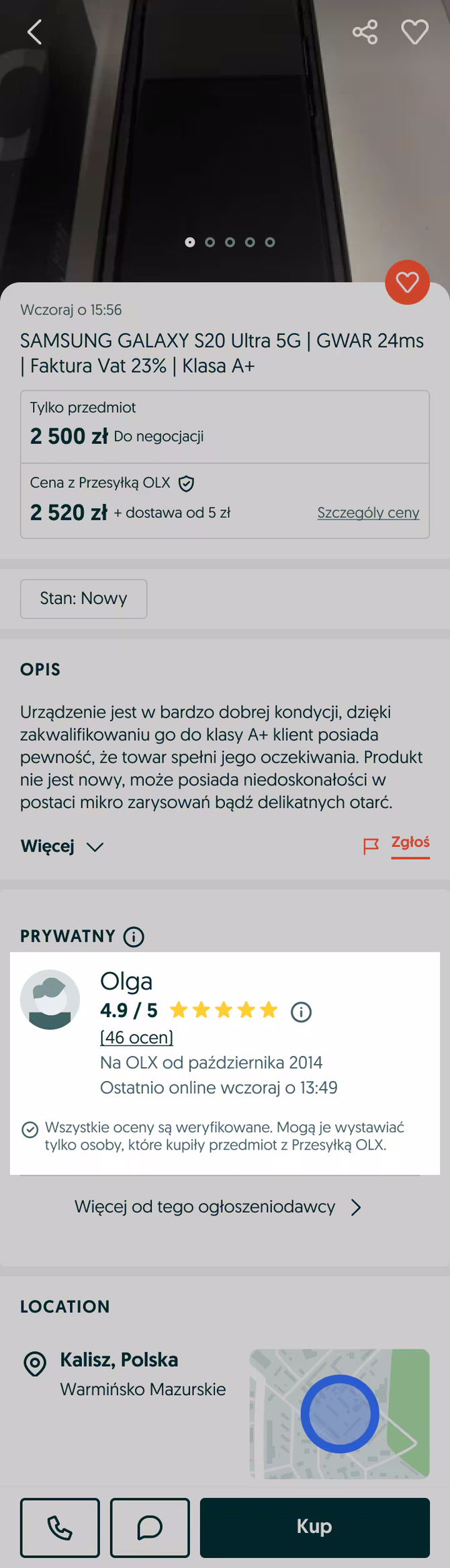 Na OLX wkroczył nowy system ocen. Działania podjęte przez UOKiK zaowocowały świetnym rezultatem [5]