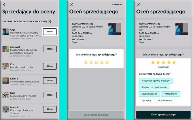 Na OLX wkroczył nowy system ocen. Działania podjęte przez UOKiK zaowocowały świetnym rezultatem [4]