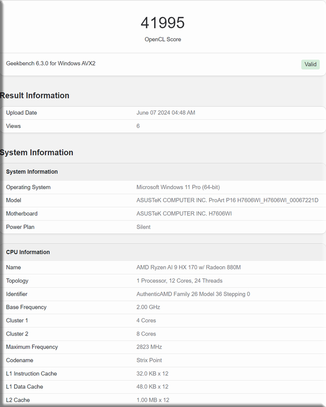 AMD Ryzen AI 9 HX 370 - pierwsze wyniki z benchmarku Geekbench. Układ AMD Radeon 890M przyniesie spory wzrost wydajności [3]