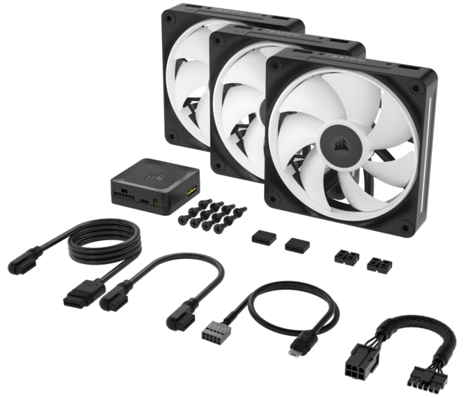 Corsair prezentuje nową serię wentylatorów LX RGB, które posiadają łożyska magnetyczne i są zgodne z iCUE LINK [6]