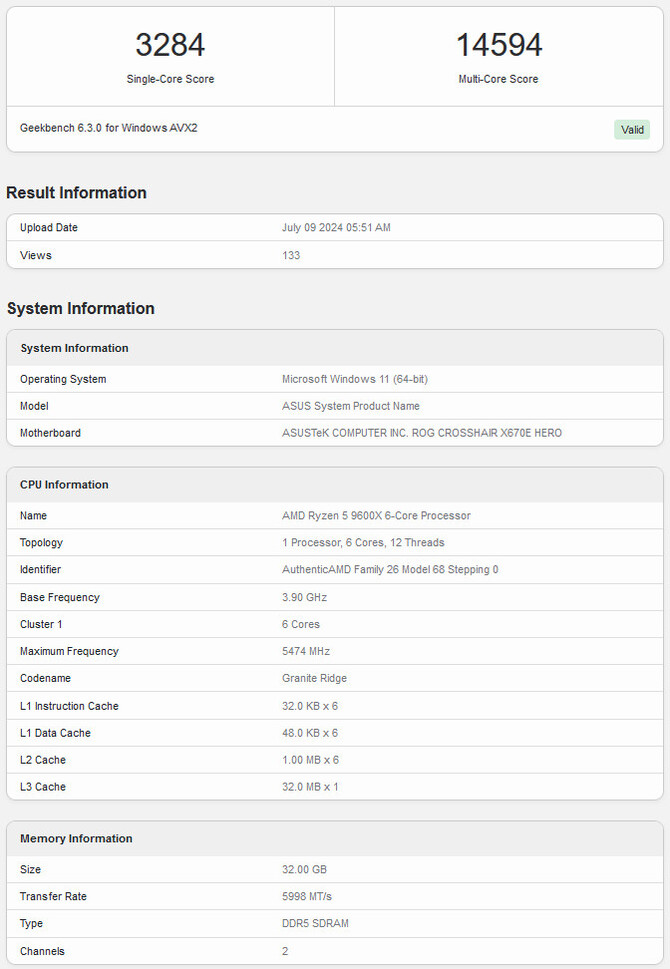 AMD Ryzen 7 9700X i Ryzen 5 9600X przetestowane w Geekbench 6. Jak procesory wypadły na tle swoich poprzedników? [3]
