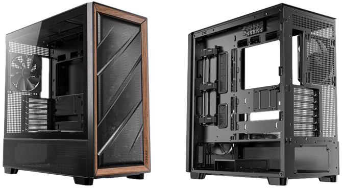 Antec Flux - prezentacja nowej stylowej obudowy komputerowej Midi Tower bez RGB z elementami z orzecha włoskiego [5]
