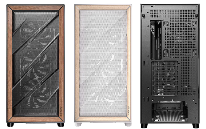 Antec Flux - prezentacja nowej stylowej obudowy komputerowej Midi Tower bez RGB z elementami z orzecha włoskiego [3]