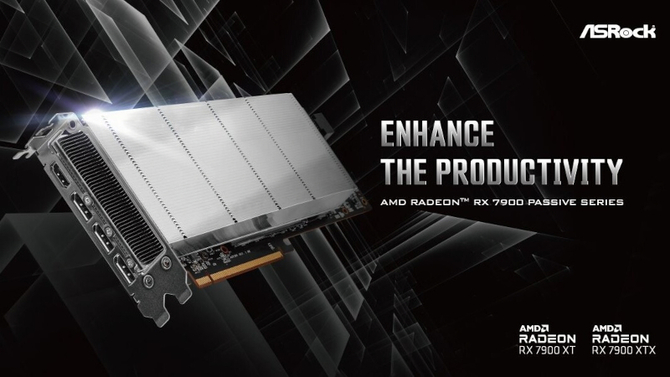ASRock lansează noi plăci grafice Radeon RX 7900 XT și Radeon RX 7900 XTX care sunt complet răcite pasiv datorită unei camere de vapori
